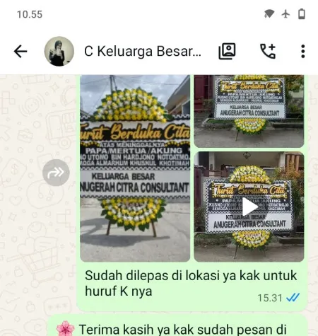 Pengiriman Papan Bunga Duka Rasuna Said